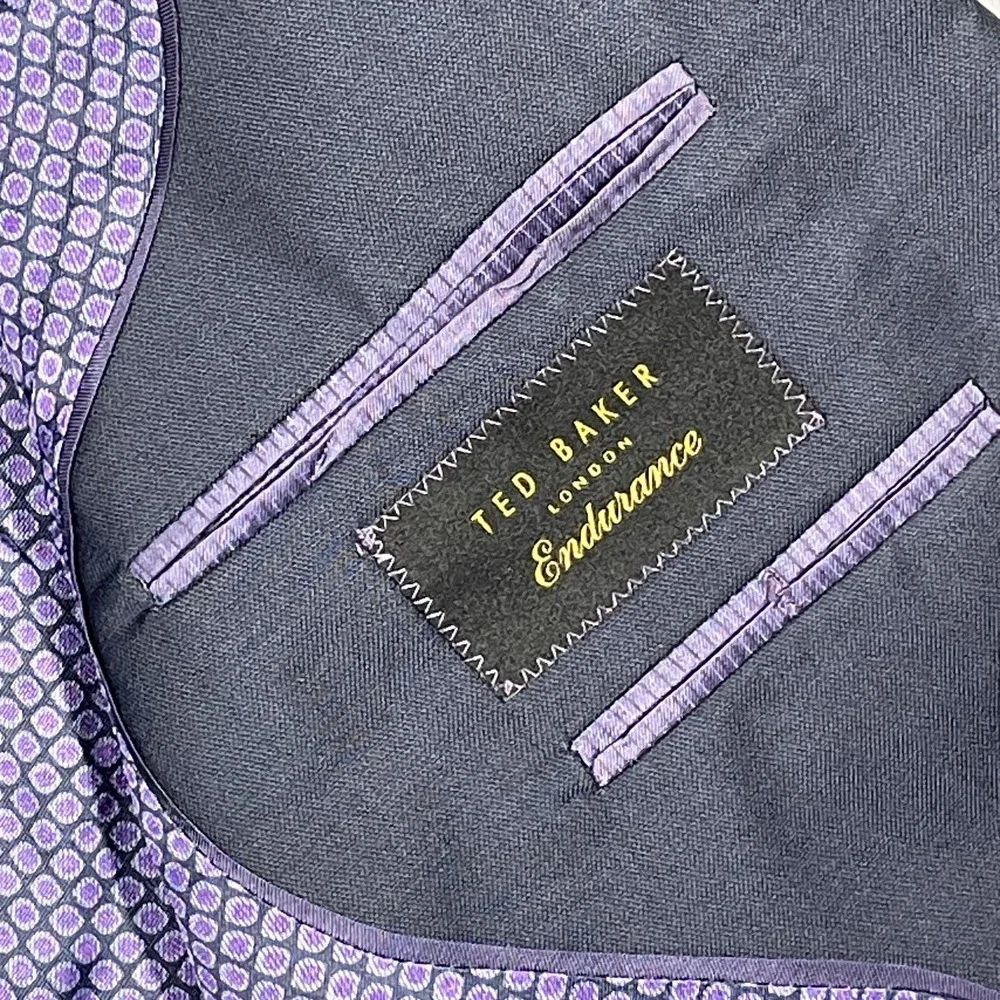 Ted Baker London Endurance Mens Navy Blue Two Button Blazer Sport Coat Canada